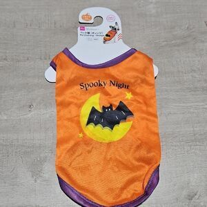 Spooky Night Orange Bat Dog Costume